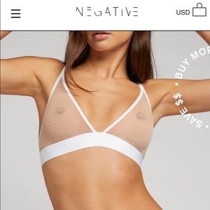 Negative Underwear Sieve Triangle Bra